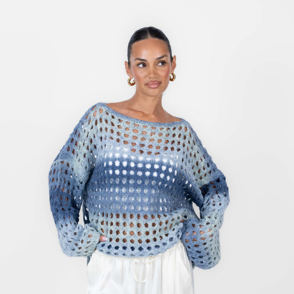 Jersey de Punto Calado Degradado Celia