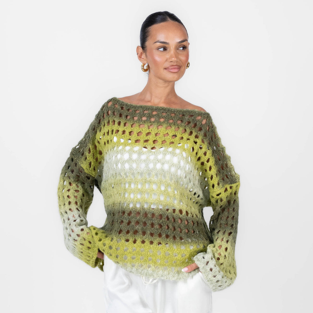 Jersey de Punto Calado Degradado Celia