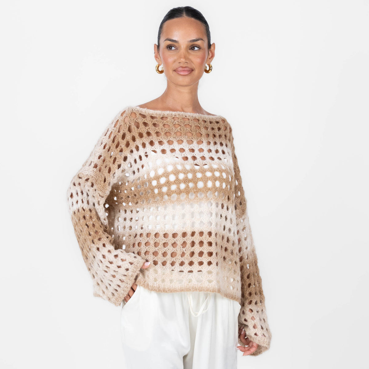 Jersey de Punto Calado Degradado Celia