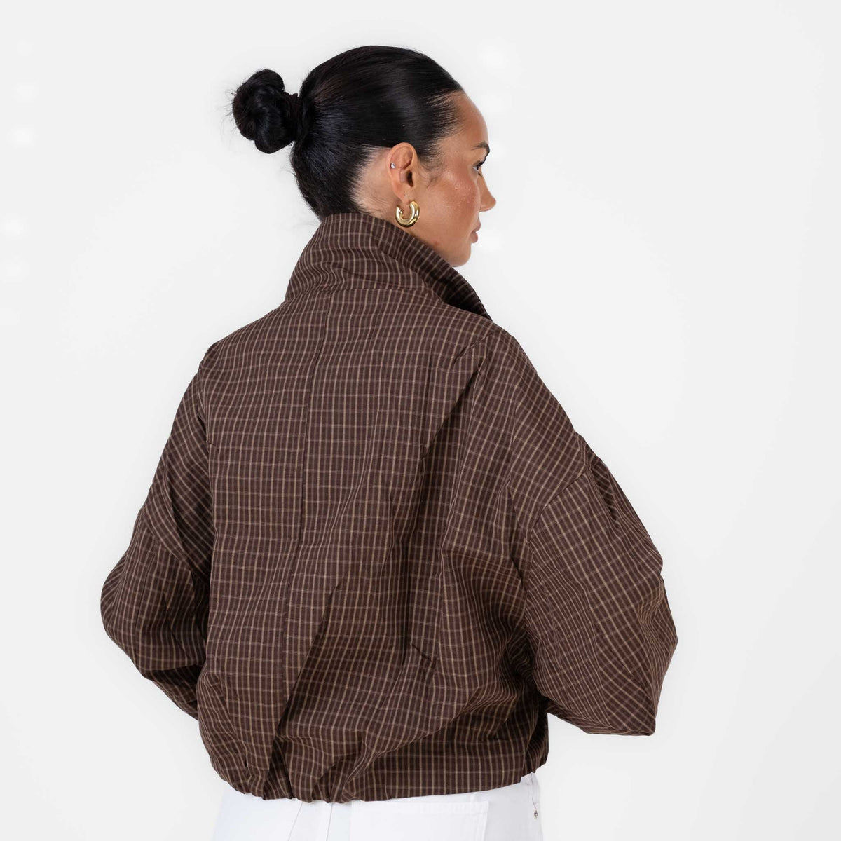 Chaqueta Bomber de Cuadros Noelia