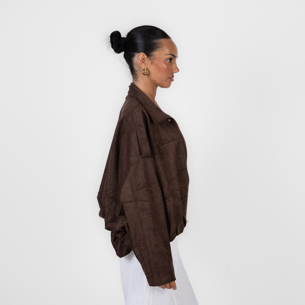Chaqueta Oversize Efecto Velour Elisa