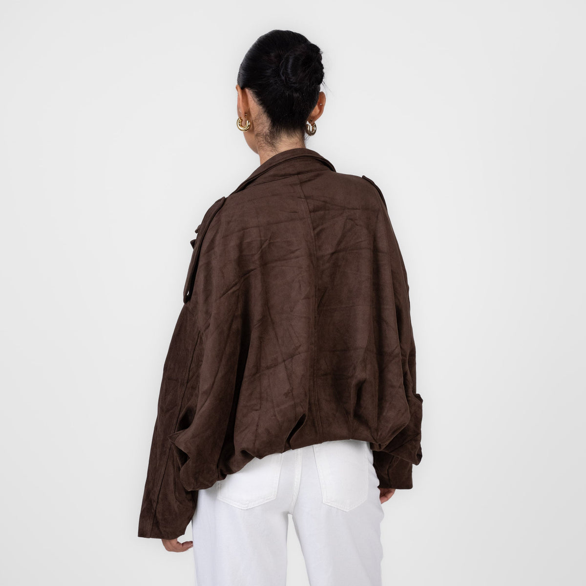 Chaqueta Oversize Efecto Velour Elisa