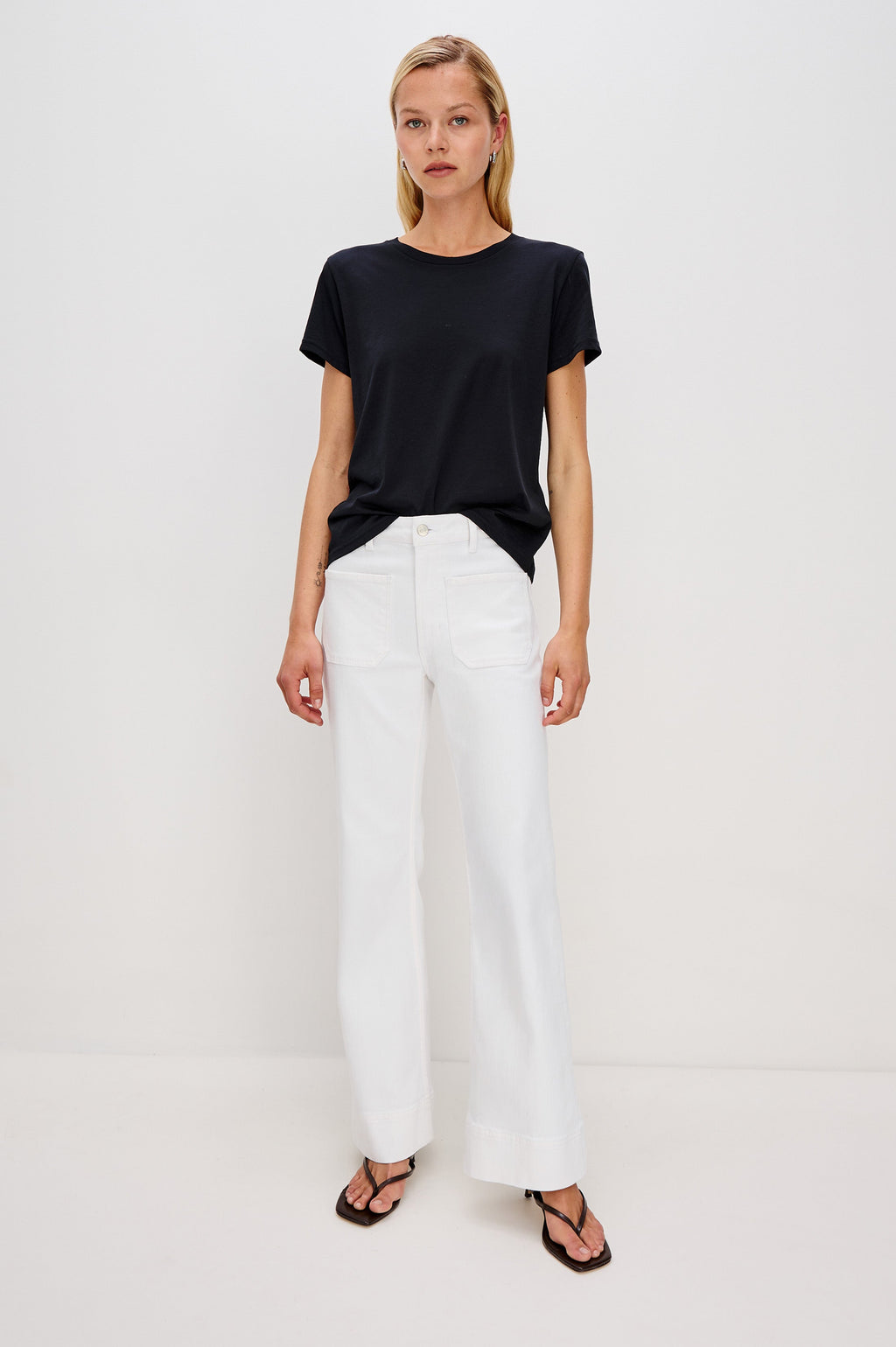 ALAMITOS FLARED TROUSER - SALT WHITE