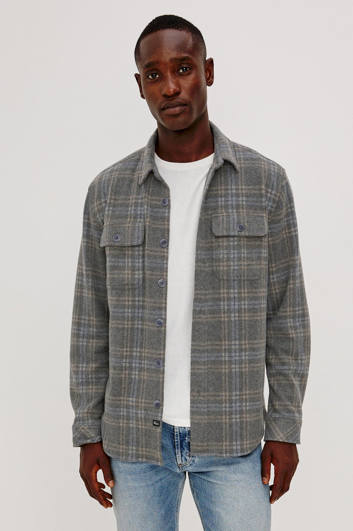 ALDER OVERSHIRT - COASTAL IRON HEATHER