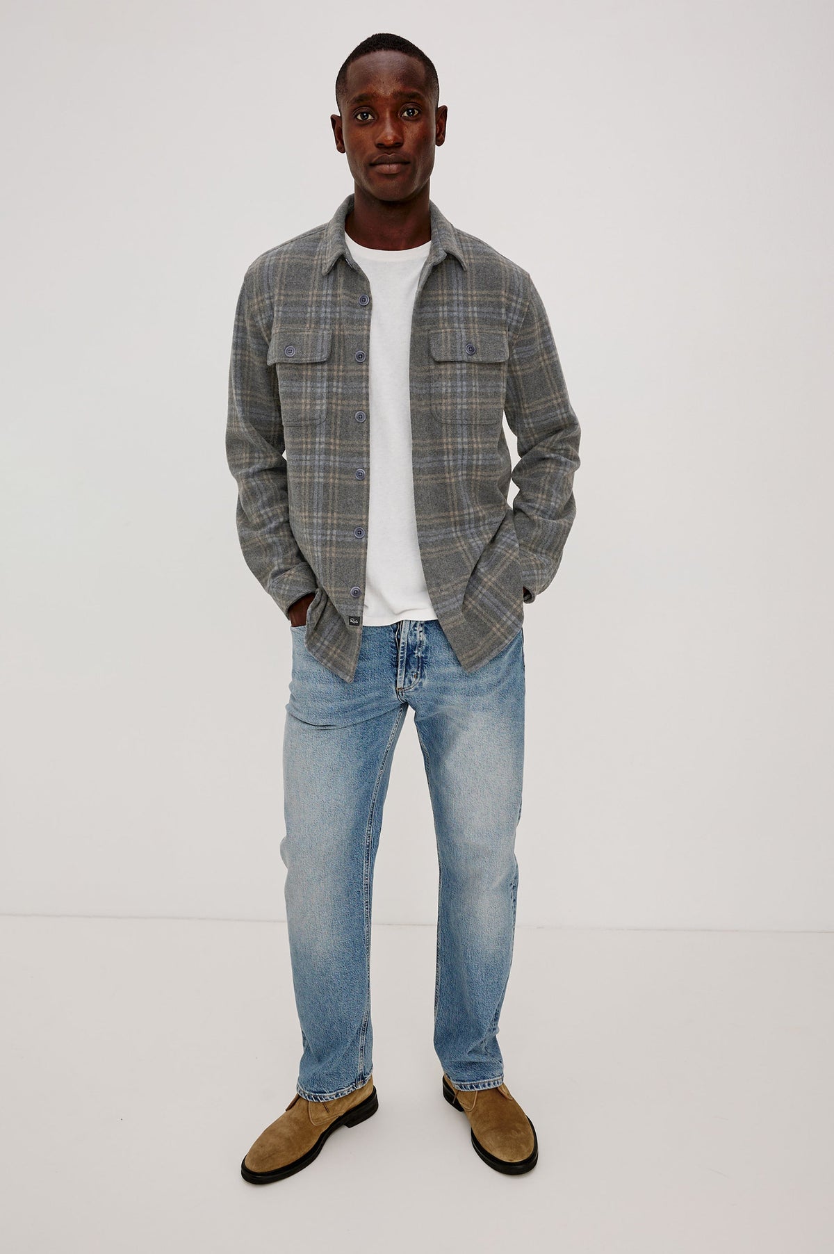 ALDER OVERSHIRT - COASTAL IRON HEATHER