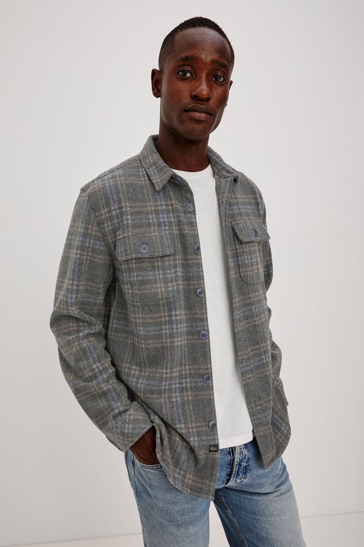 ALDER OVERSHIRT - COASTAL IRON HEATHER