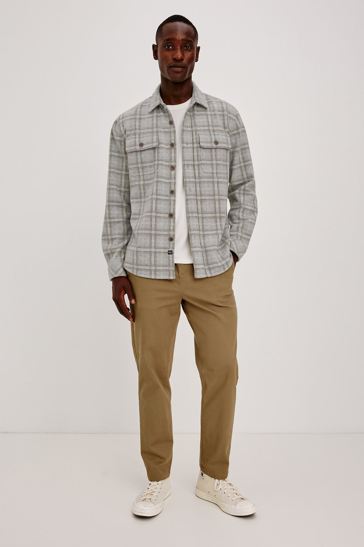 ALDER OVERSHIRT - QUARRY MIST HEATHER