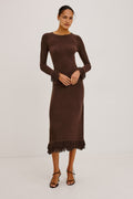 ALEJANDRA DRESS - ESPRESSO