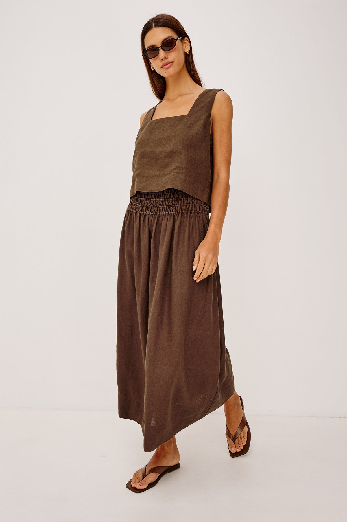 ALESSA SKIRT - ESPRESSO