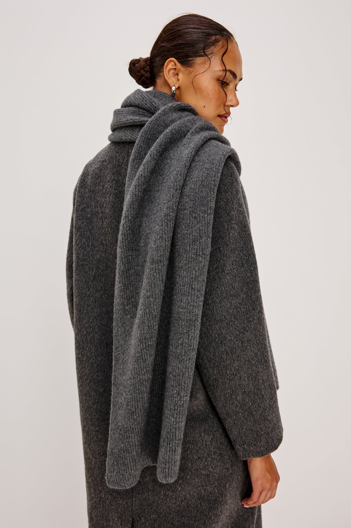 ALPS CASHMERE SILK UNISEX SCARF - THUNDER