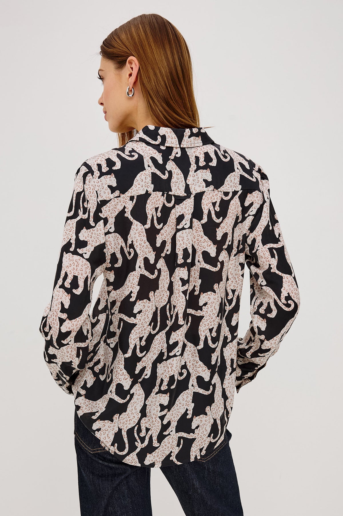 ALYSSA SHIRT - ONYX JAGUAR