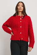 AMELIE CARDIGAN - SCARLET