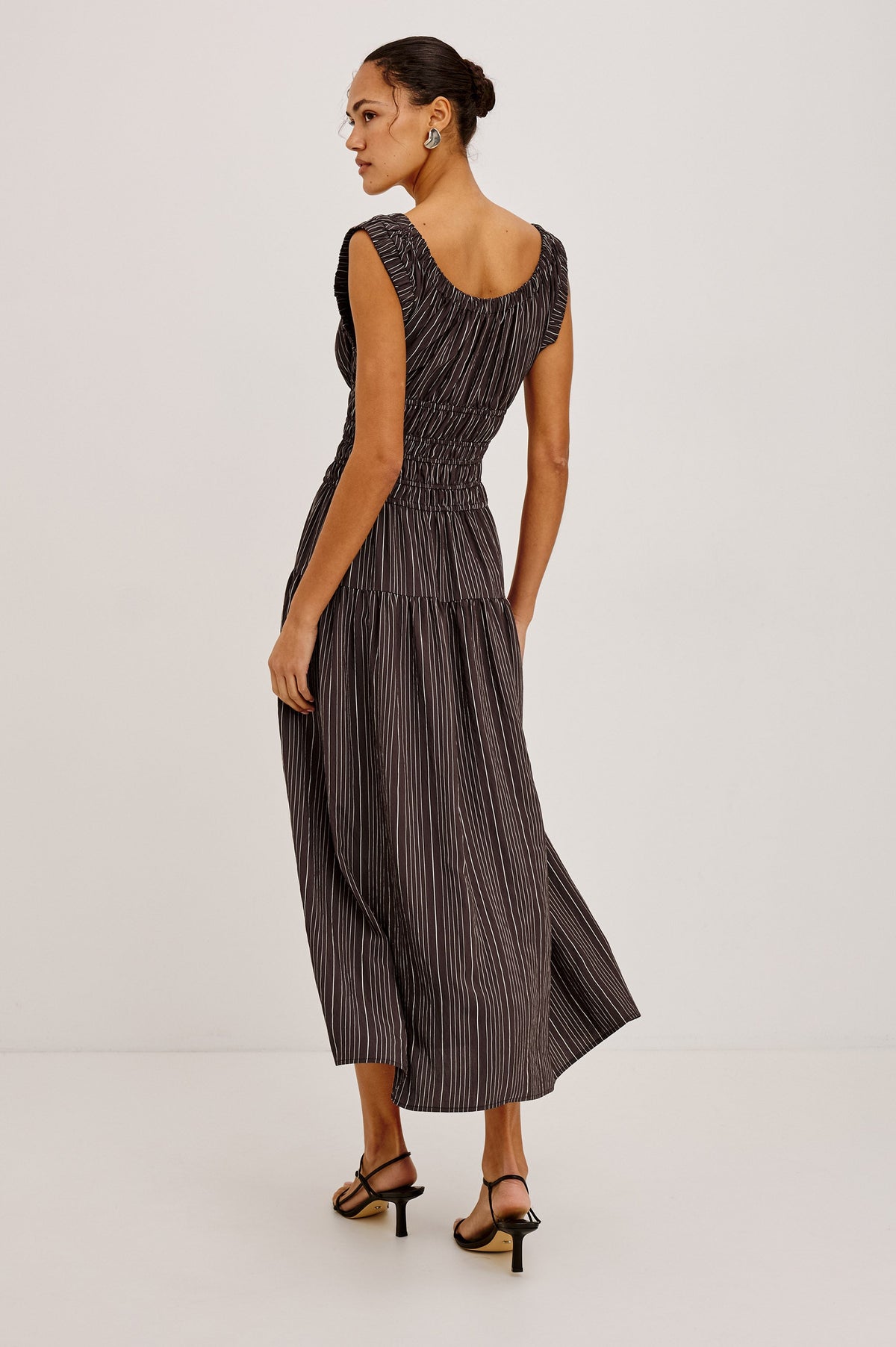ANASTASIA DRESS - CHICORY STRIPE