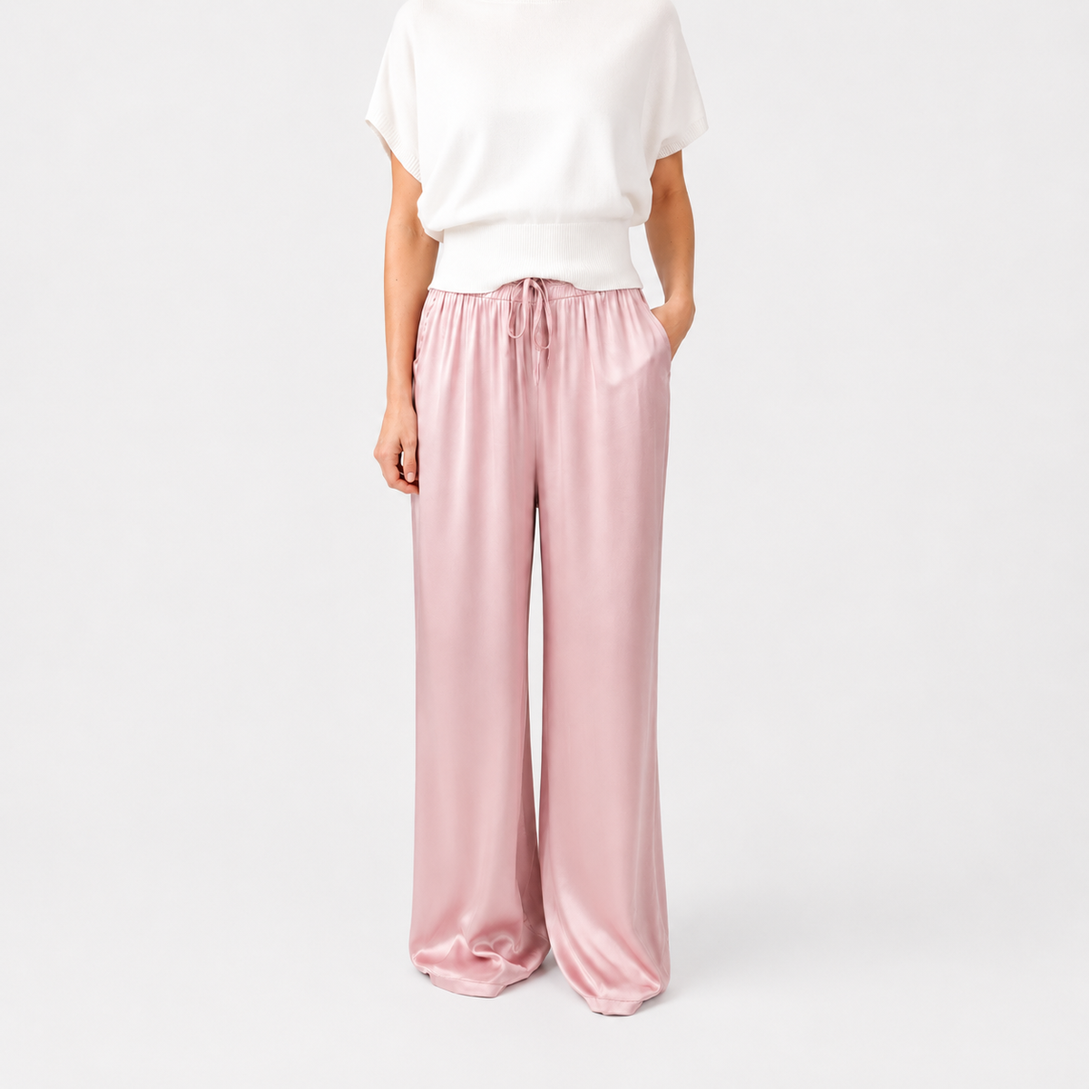Pantalón Satinado Ancho Aroa