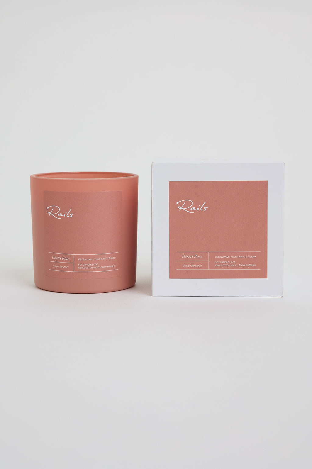 DESERT ROSE CANDLE - BLACK CURRANT, FRENCH ROSES, FOLIAGE