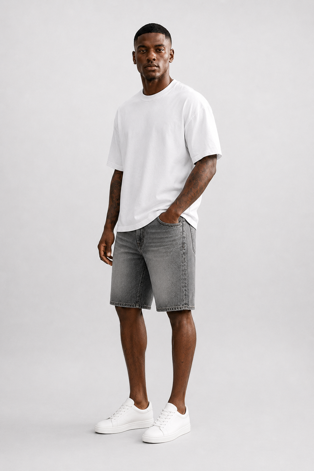 Bermuda Denim Washed Grey