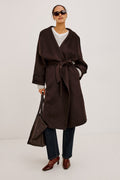 CELESTE COAT - CHOCOLATE
