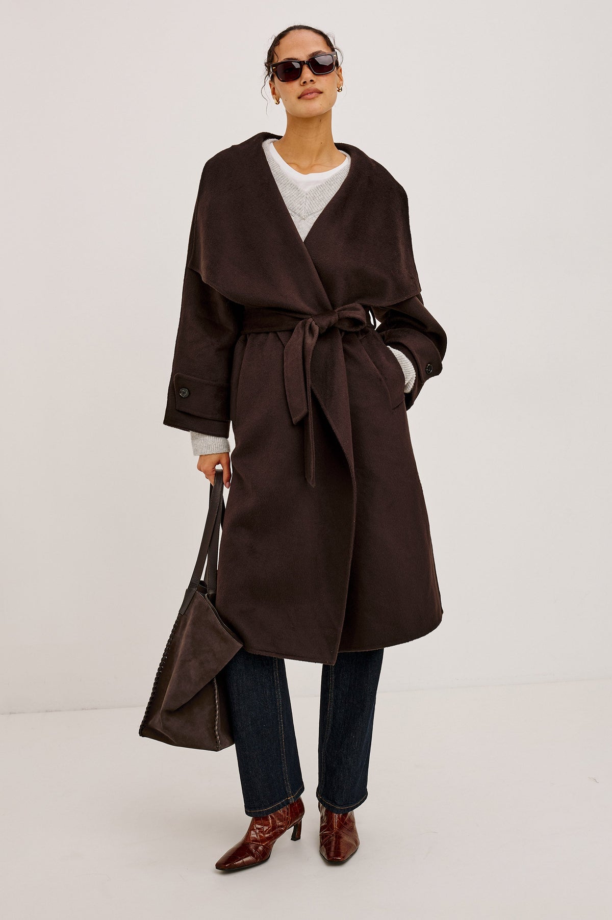 CELESTE COAT - CHOCOLATE