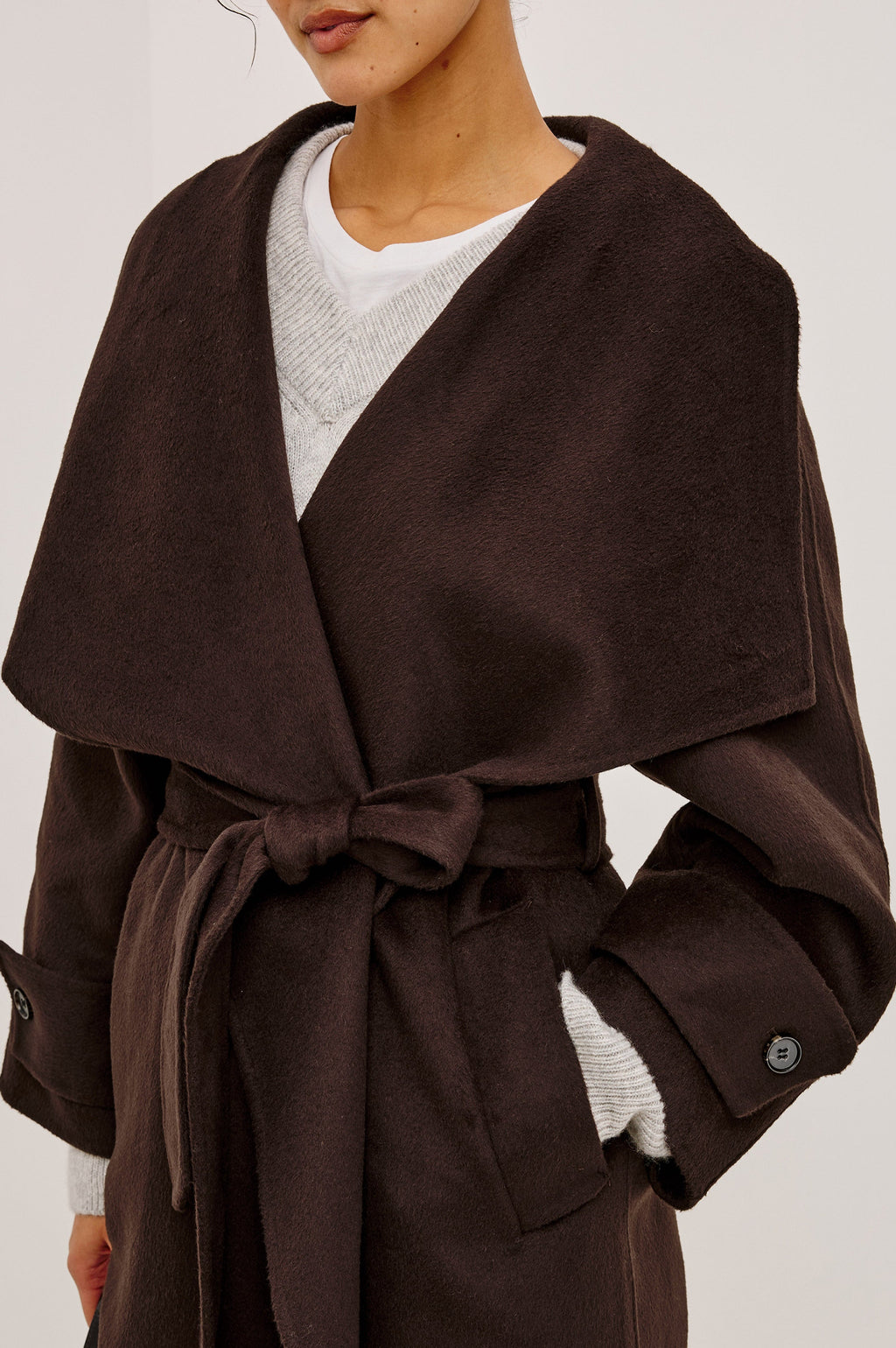 CELESTE COAT - CHOCOLATE
