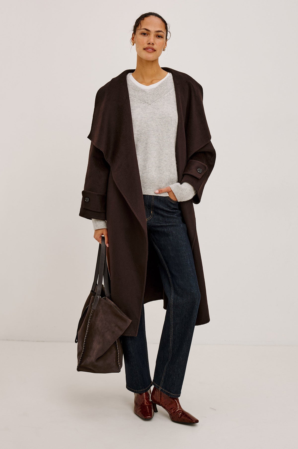 CELESTE COAT - CHOCOLATE