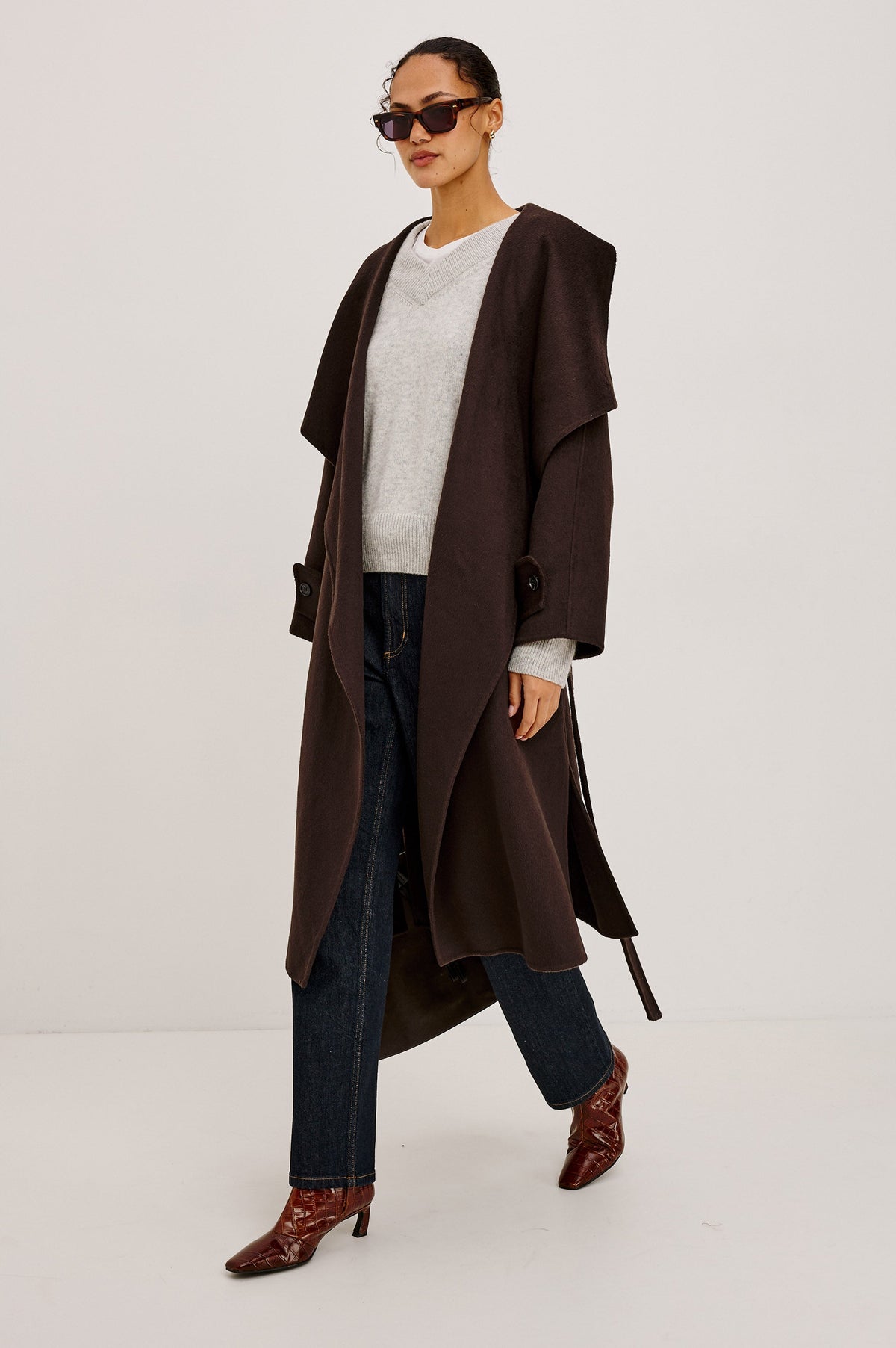 CELESTE COAT - CHOCOLATE
