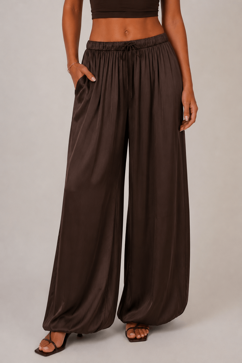 Pantalón Satinado Balloon Mía