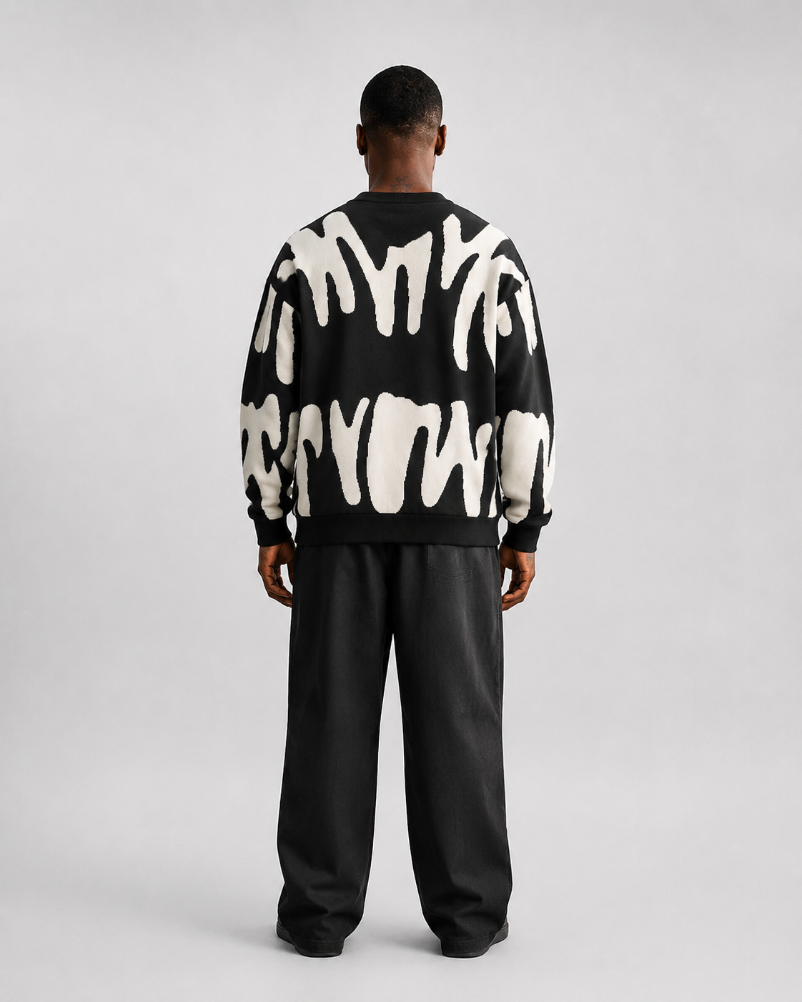 Sudadera Abstract Brush Oversize