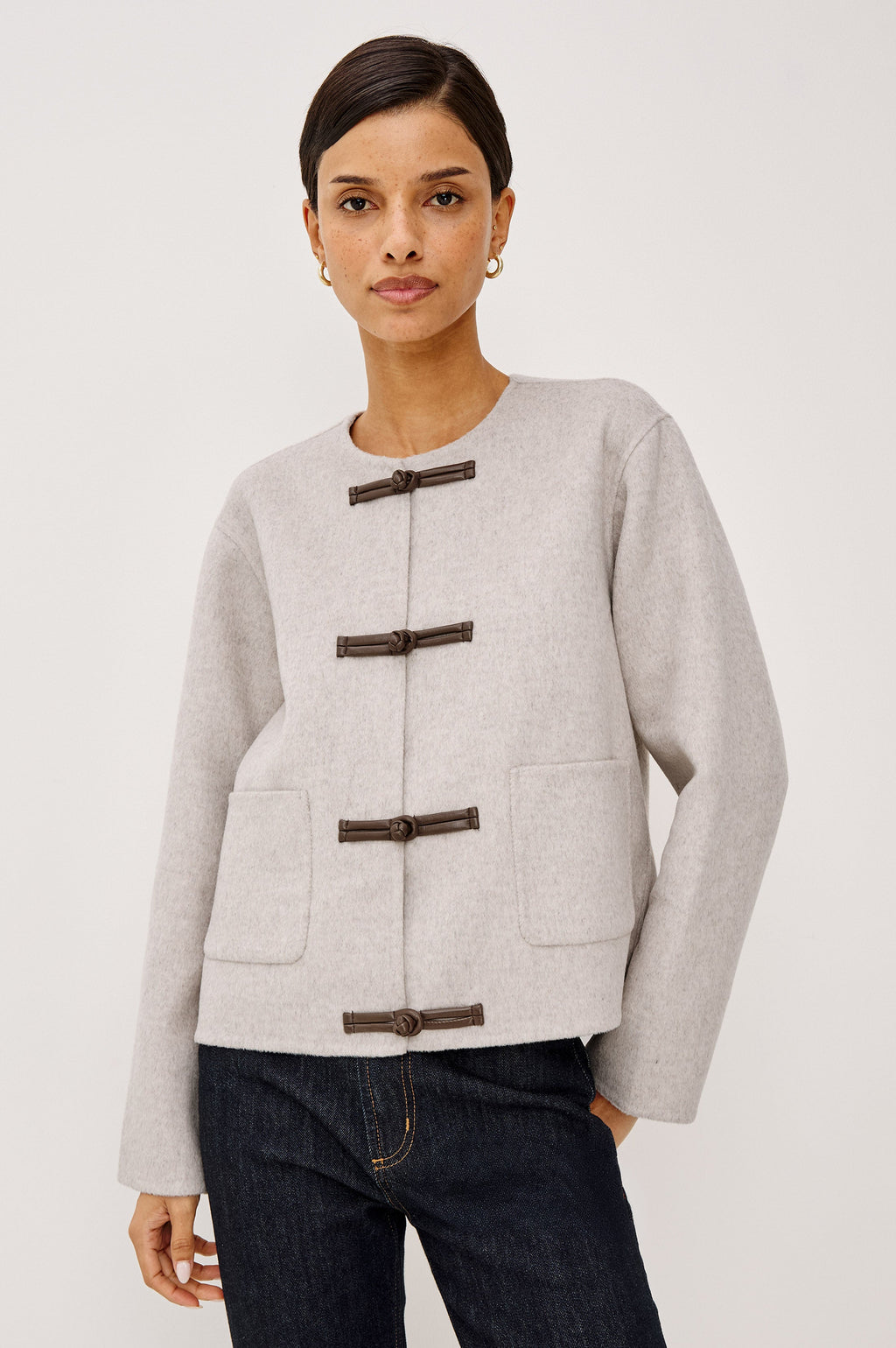 DEIDRE JACKET - HEATHER OAT