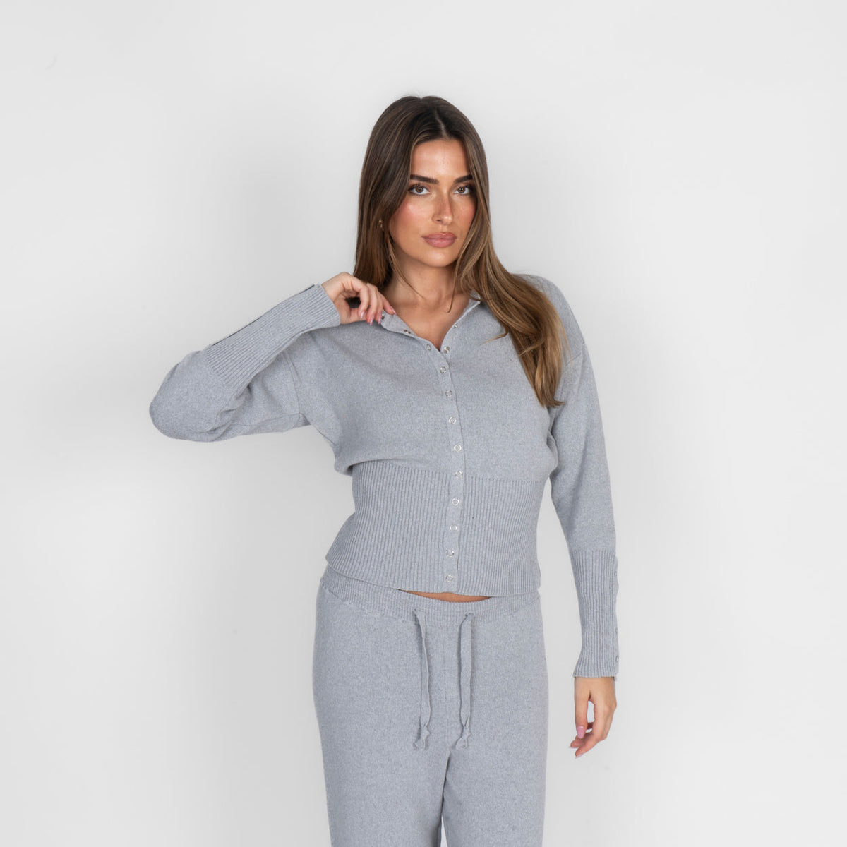 Conjunto de Punto Cárdigan y Pantalón Lidia