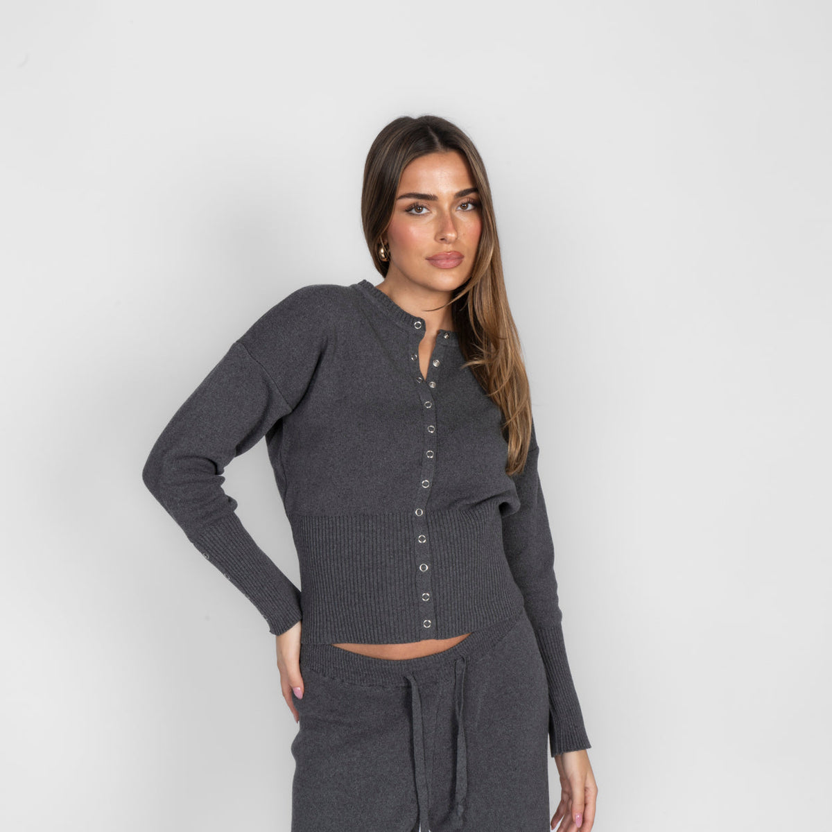 Conjunto de Punto Cárdigan y Pantalón Lidia
