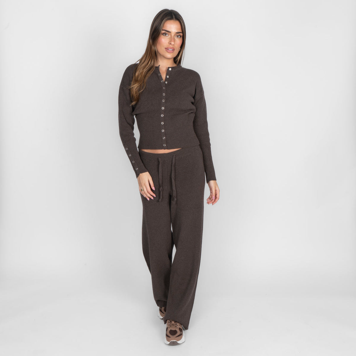Conjunto de Punto Cárdigan y Pantalón Lidia