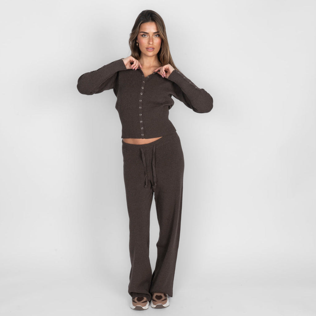 Conjunto de Punto Cárdigan y Pantalón Lidia