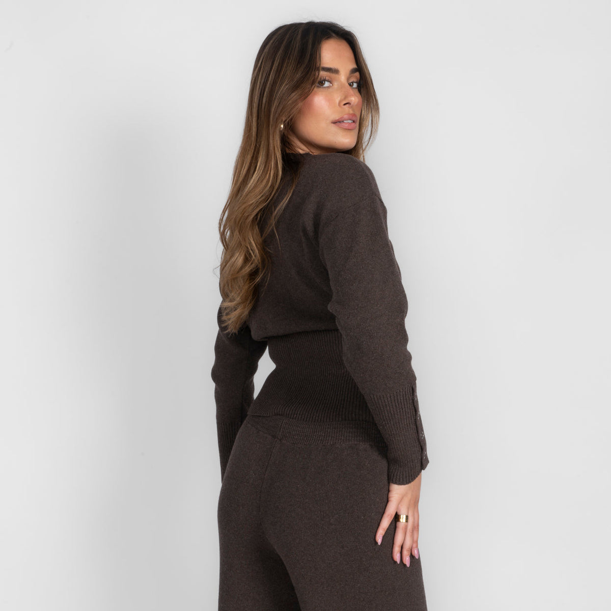 Conjunto de Punto Cárdigan y Pantalón Lidia