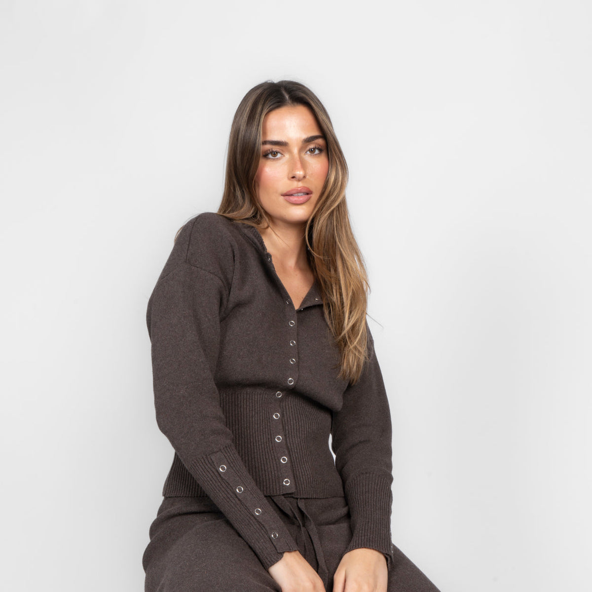 Conjunto de Punto Cárdigan y Pantalón Lidia