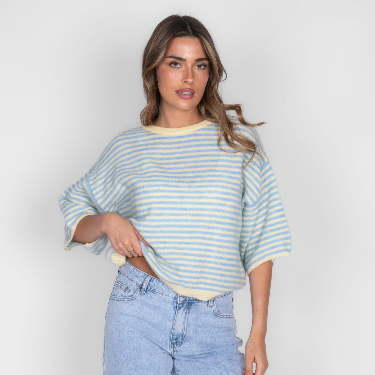 Camiseta Oversize de Rayas Ángela