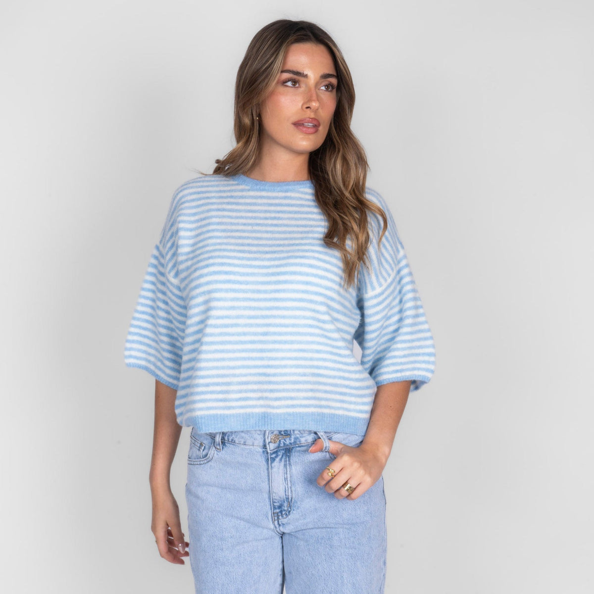 Camiseta Oversize de Rayas Ángela