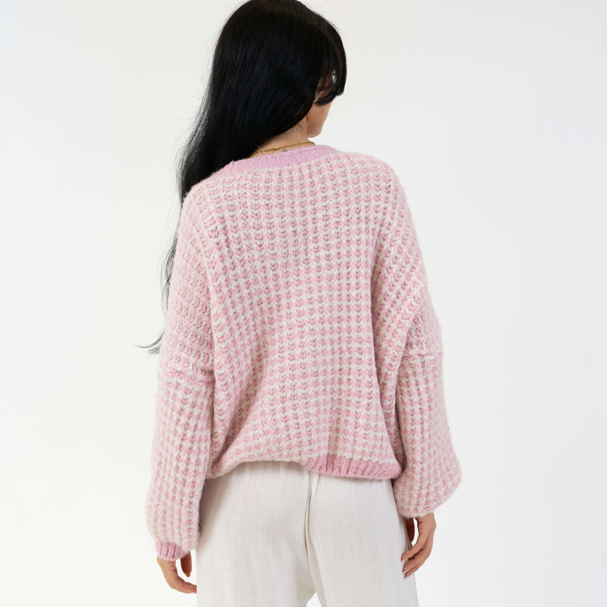 Cárdigan Oversize de Punto Gofre Dorotea