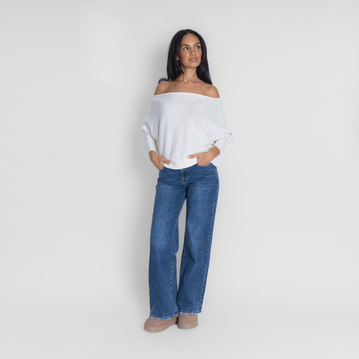 Jersey de Punto Hombros Descubiertos Leyre