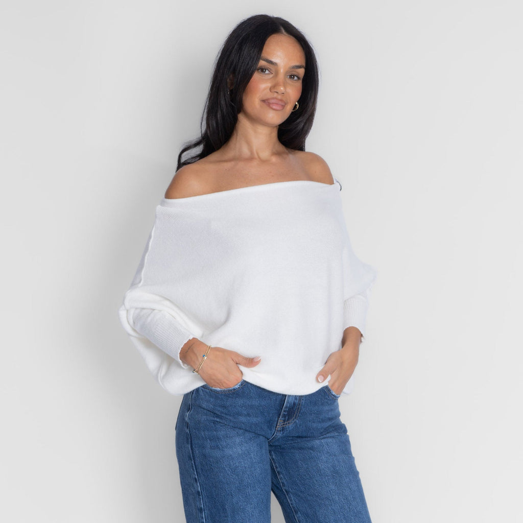 Jersey de Punto Hombros Descubiertos Leyre