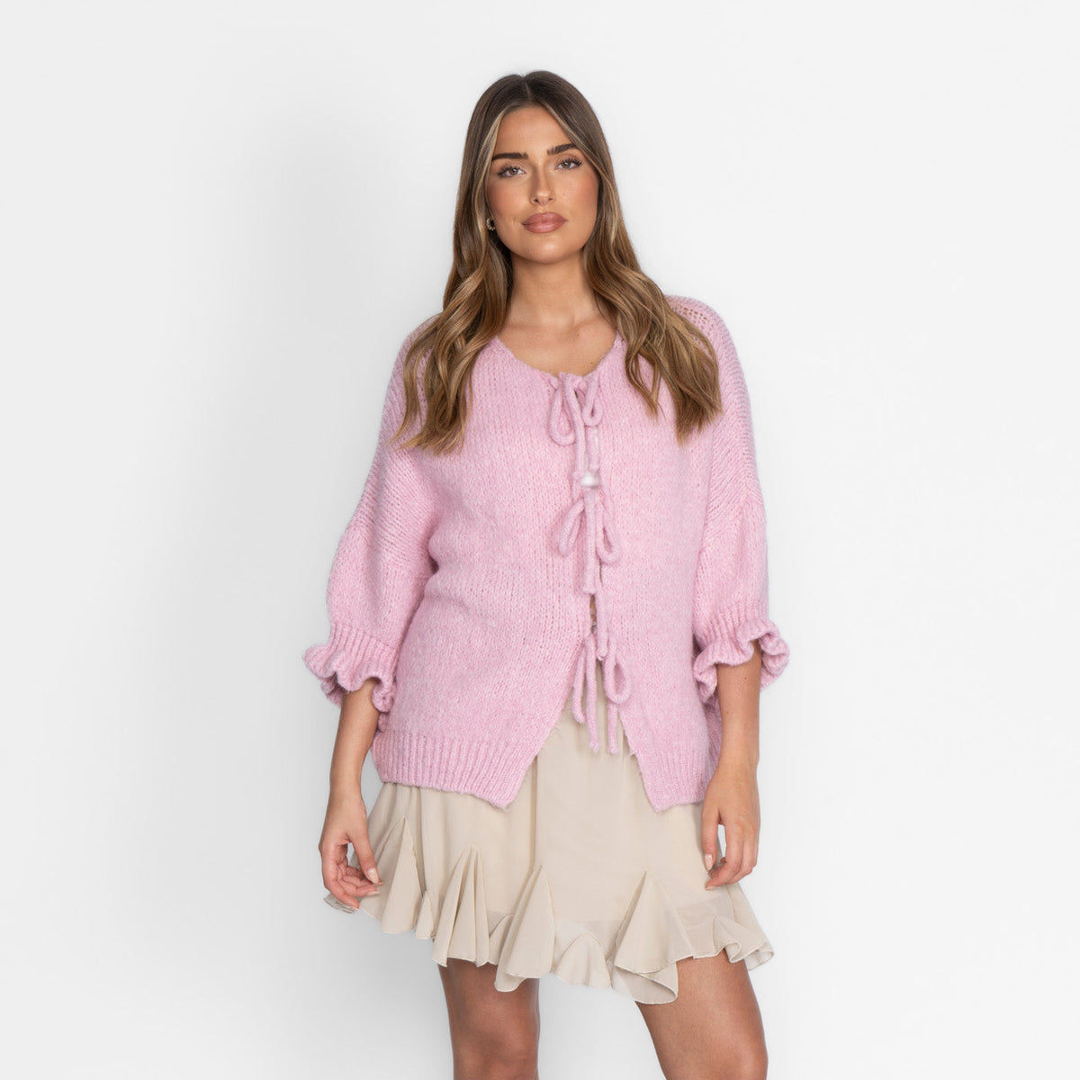 Cárdigan Oversize con Lazos Lucila