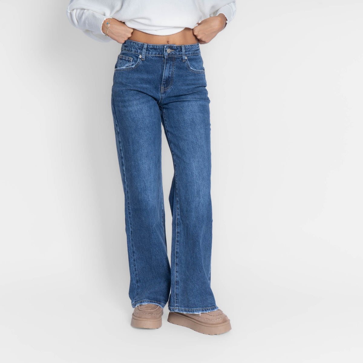 Vaqueros de Pierna Ancha Adela