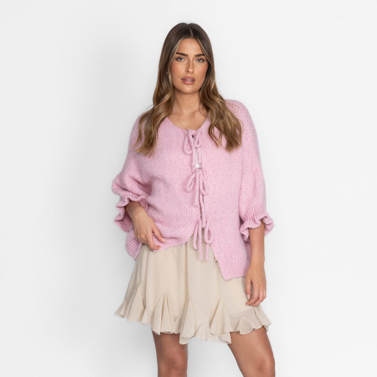 Cárdigan Oversize con Lazos Lucila