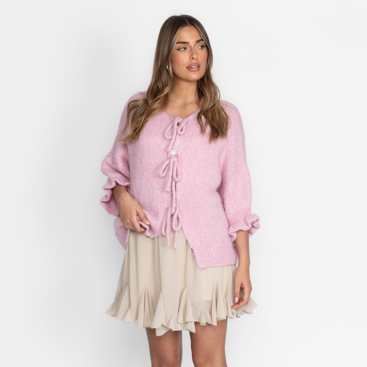 Cárdigan Oversize con Lazos Lucila