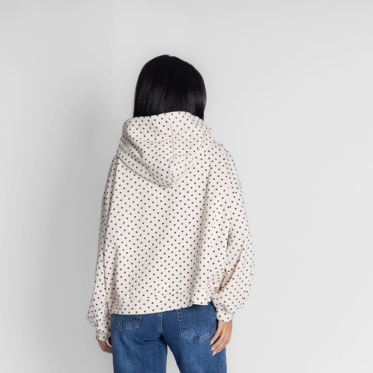 Sudadera con Capucha de Lunares Pía