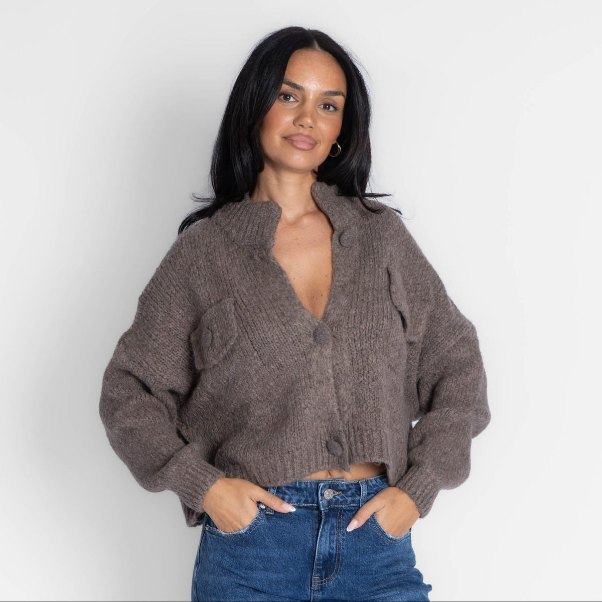 Cárdigan Oversize con Botones Carlota