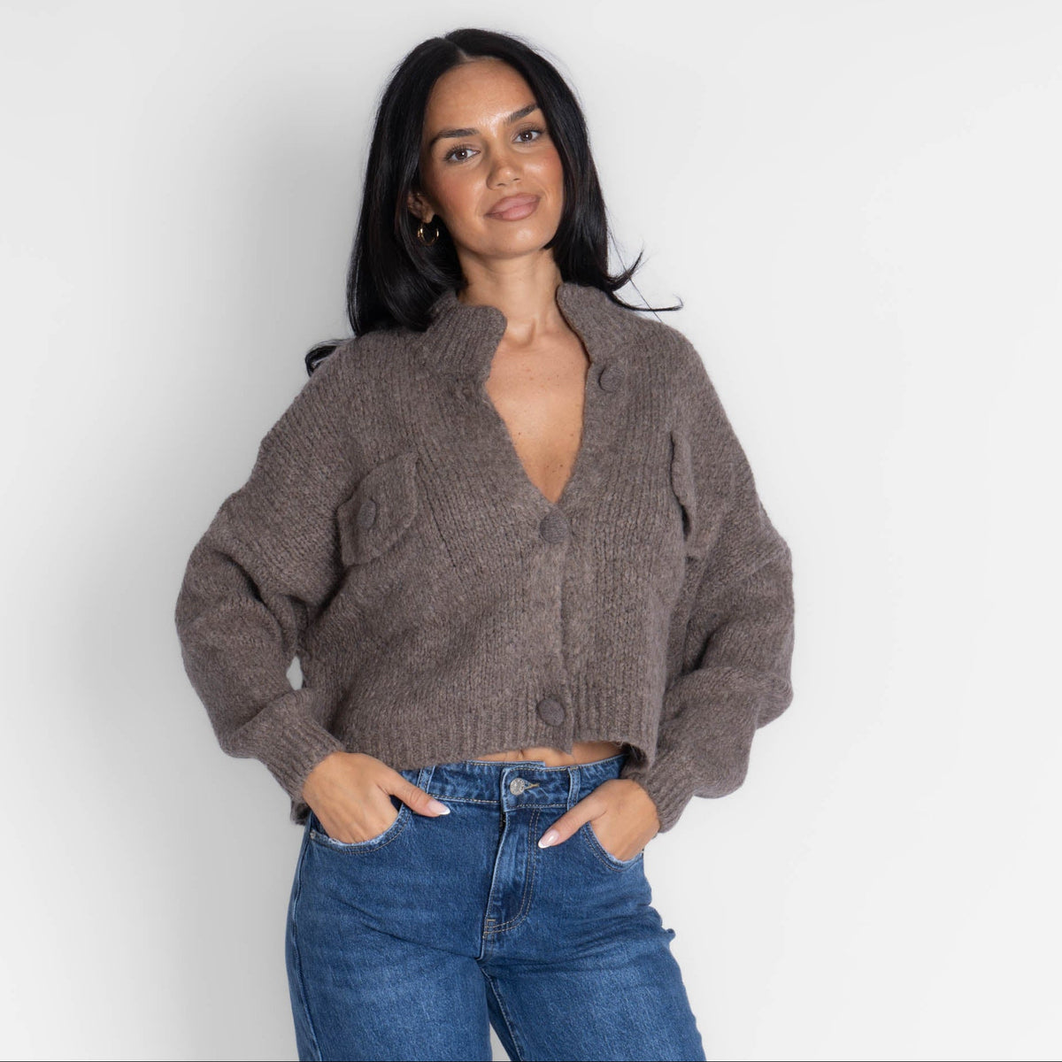 Cárdigan Oversize con Botones Carlota
