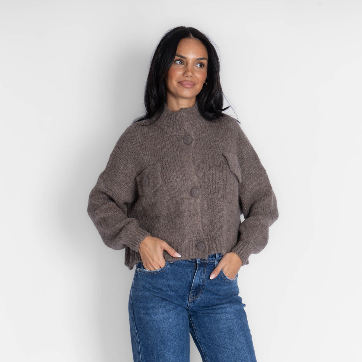Cárdigan Oversize con Botones Carlota