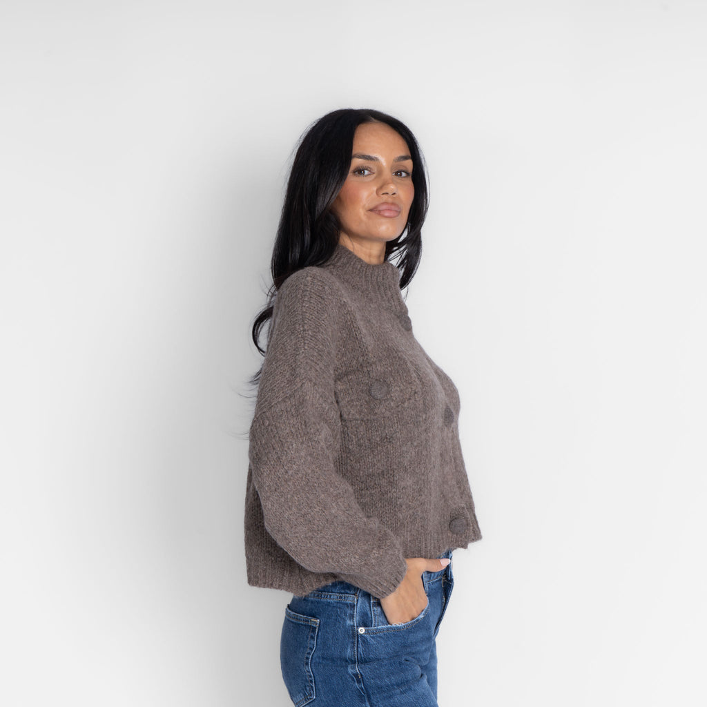 Cárdigan Oversize con Botones Carlota