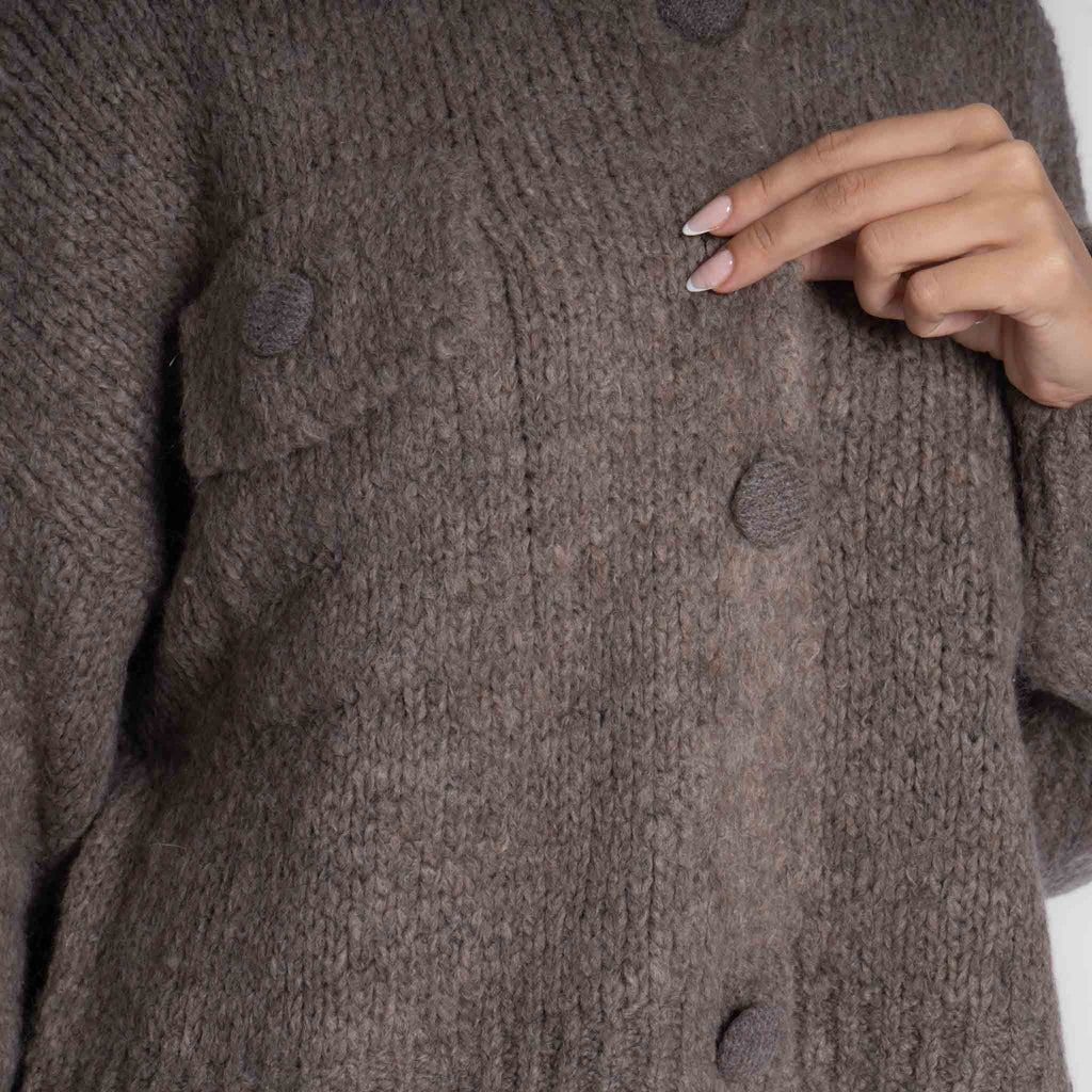 Cárdigan Oversize con Botones Carlota