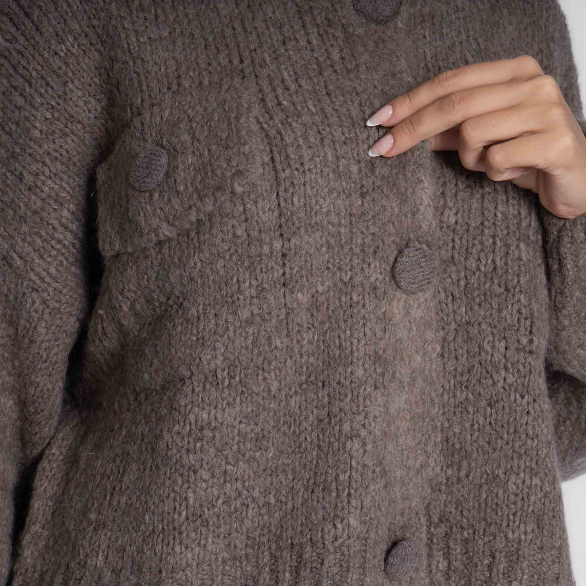 Cárdigan Oversize con Botones Carlota
